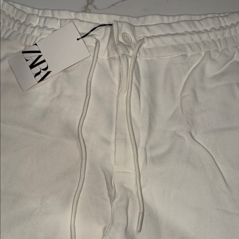 Zara Cream Jogger Pants - Picture 3 of 4
